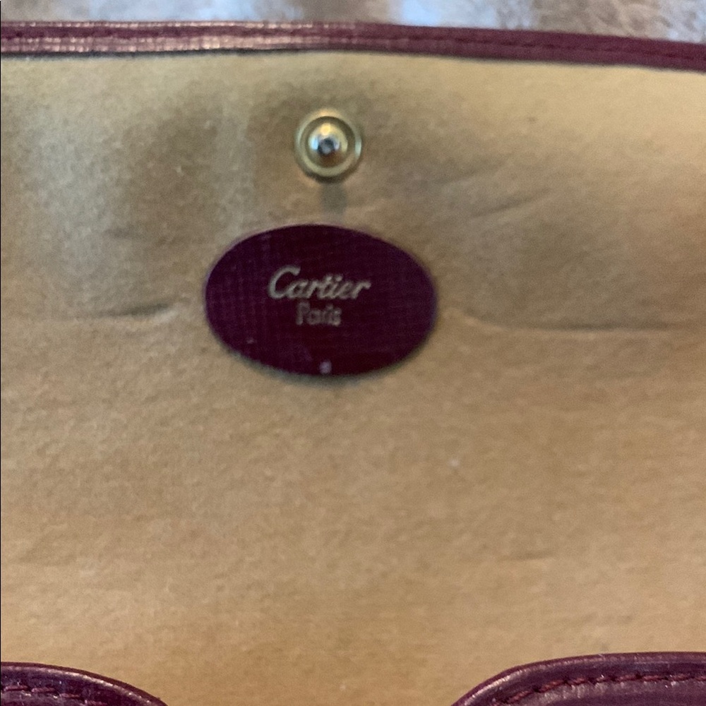 Authentic Cartier Red Elegant Eyeglass Case